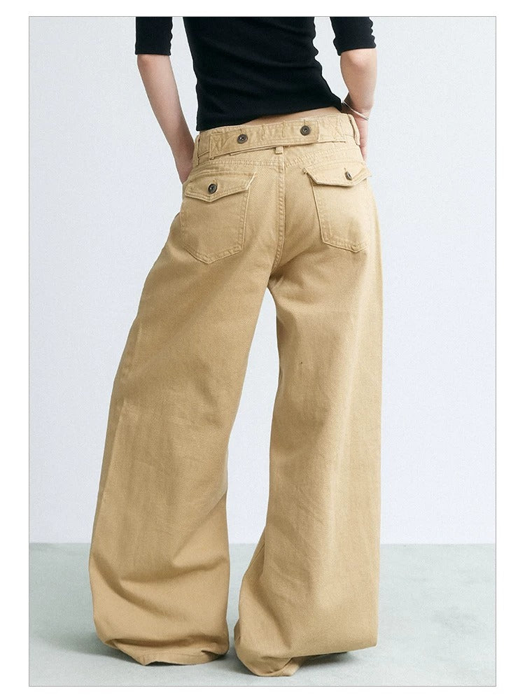 NABOUN Deconstructed Loose-Fit Straight-Leg Jeans