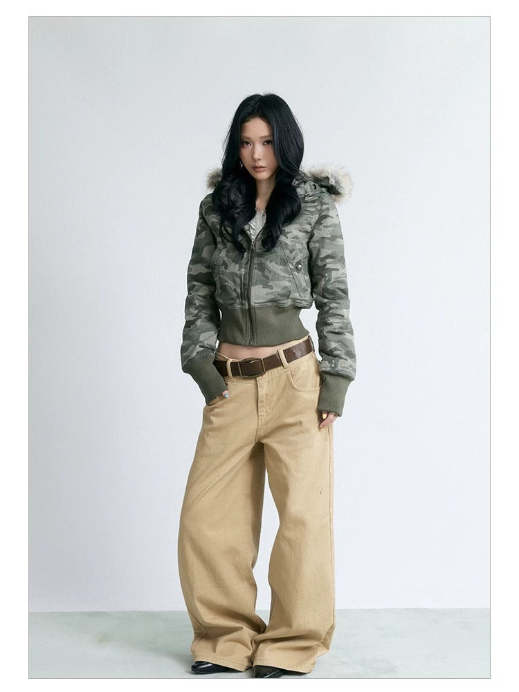 NABOUN Deconstructed Loose-Fit Straight-Leg Jeans