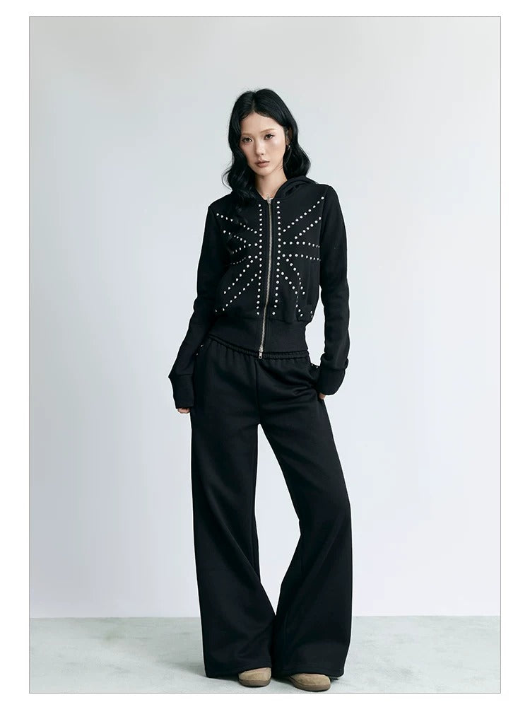 NABOUN Relaxed Wide-Leg Sweatpants