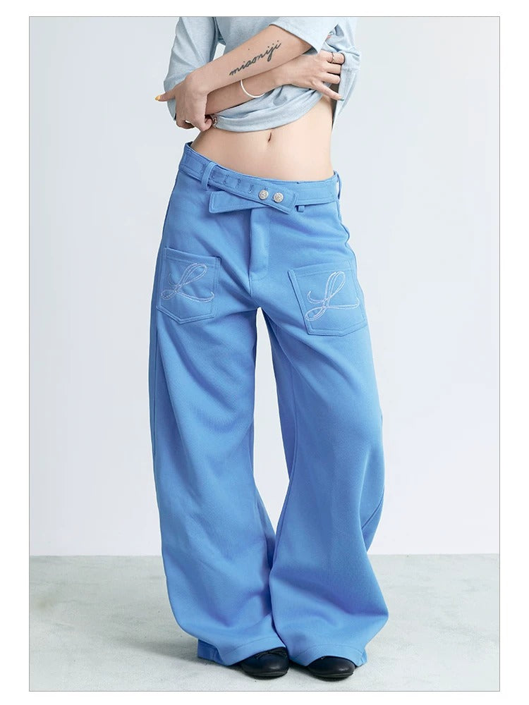 NABOUN Wing Embroidered Scimitar Pants