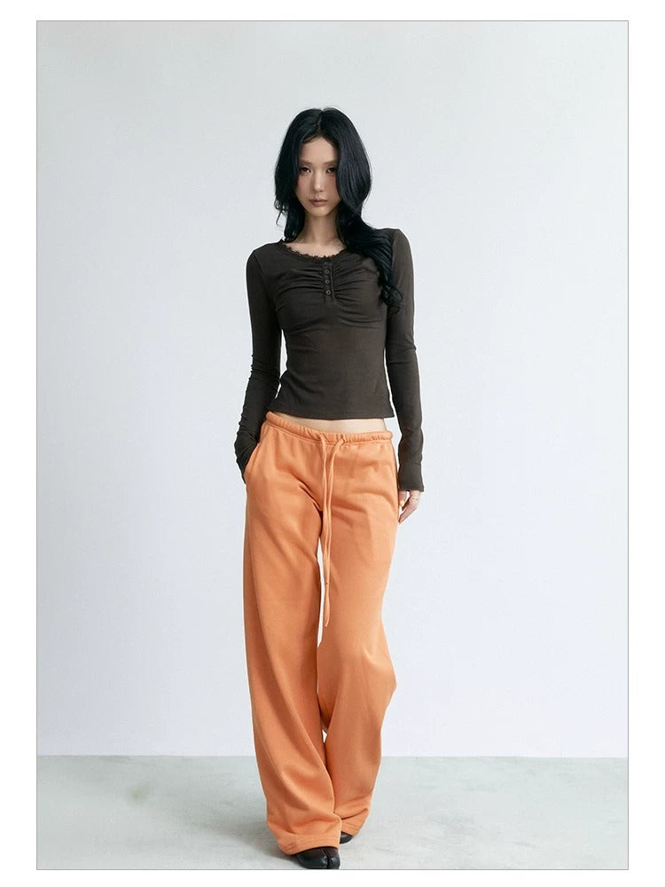 NABOUN Essential Low-Rise Straight-Leg Sweatpants
