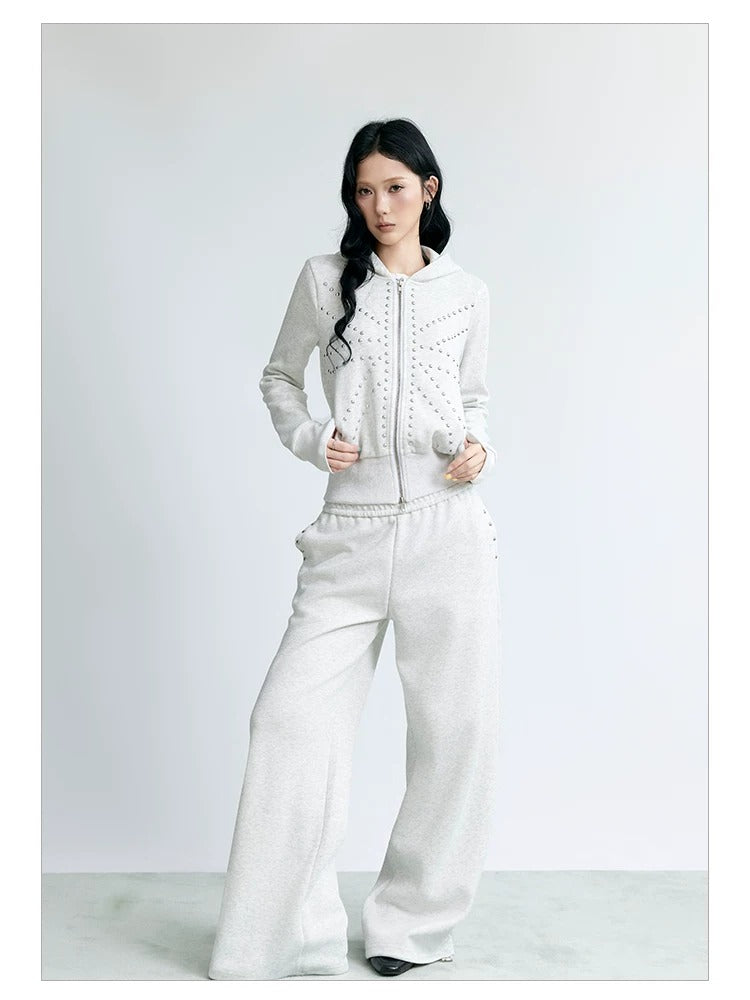 NABOUN Relaxed Wide-Leg Sweatpants