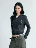 NABOUN Napoleon Washed Cropped Hoodie