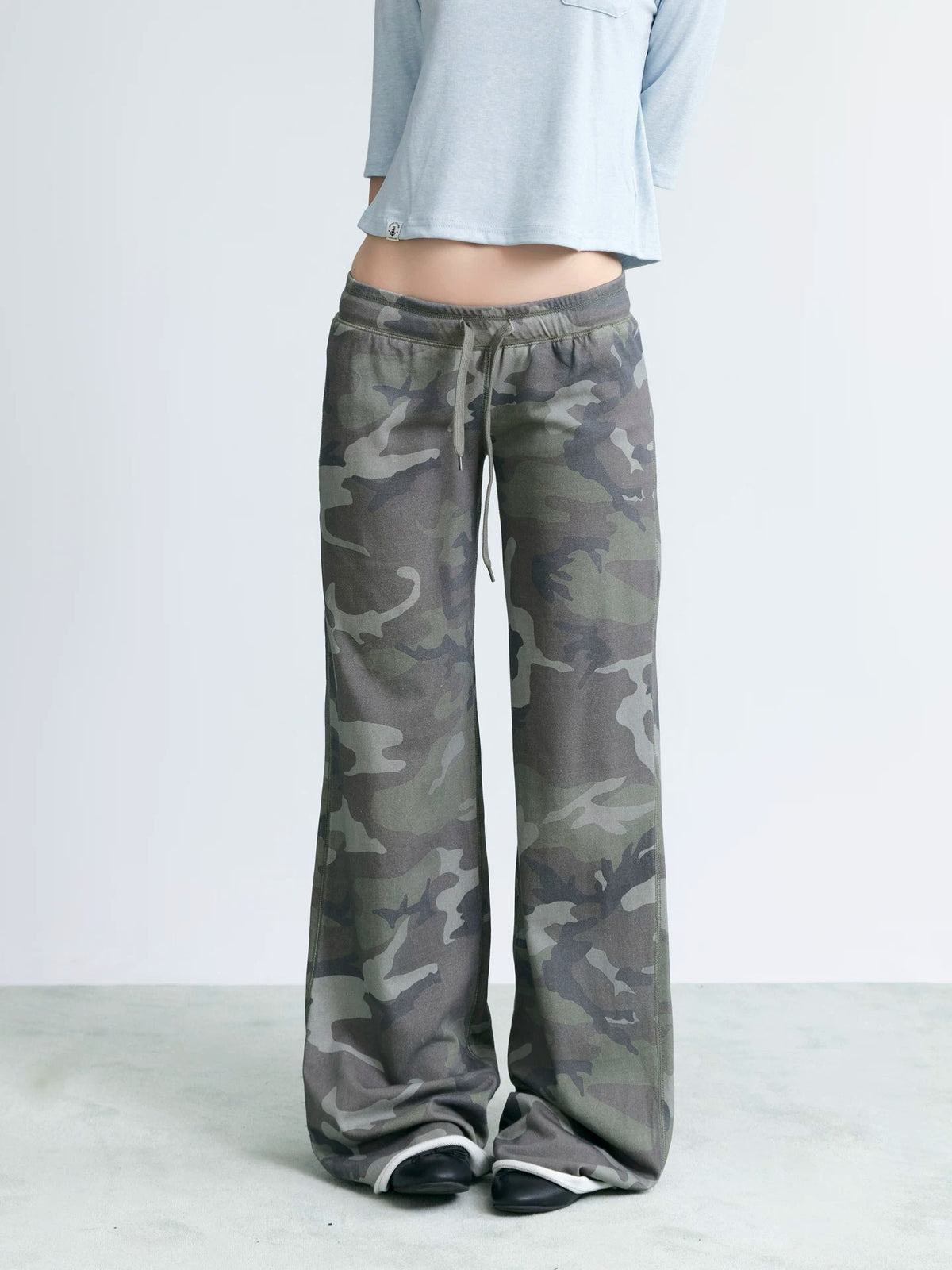 NABOUN Vintage Camo Washed Straight-Leg Sweatpants