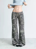 NABOUN Vintage Camo Washed Straight-Leg Sweatpants