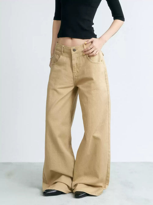 NABOUN Deconstructed Loose-Fit Straight-Leg Jeans