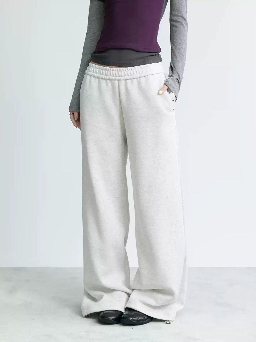 NABOUN Relaxed Wide-Leg Sweatpants
