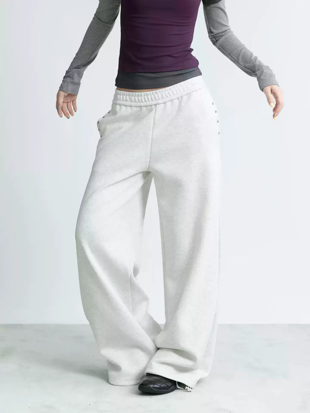 NABOUN Relaxed Wide-Leg Sweatpants